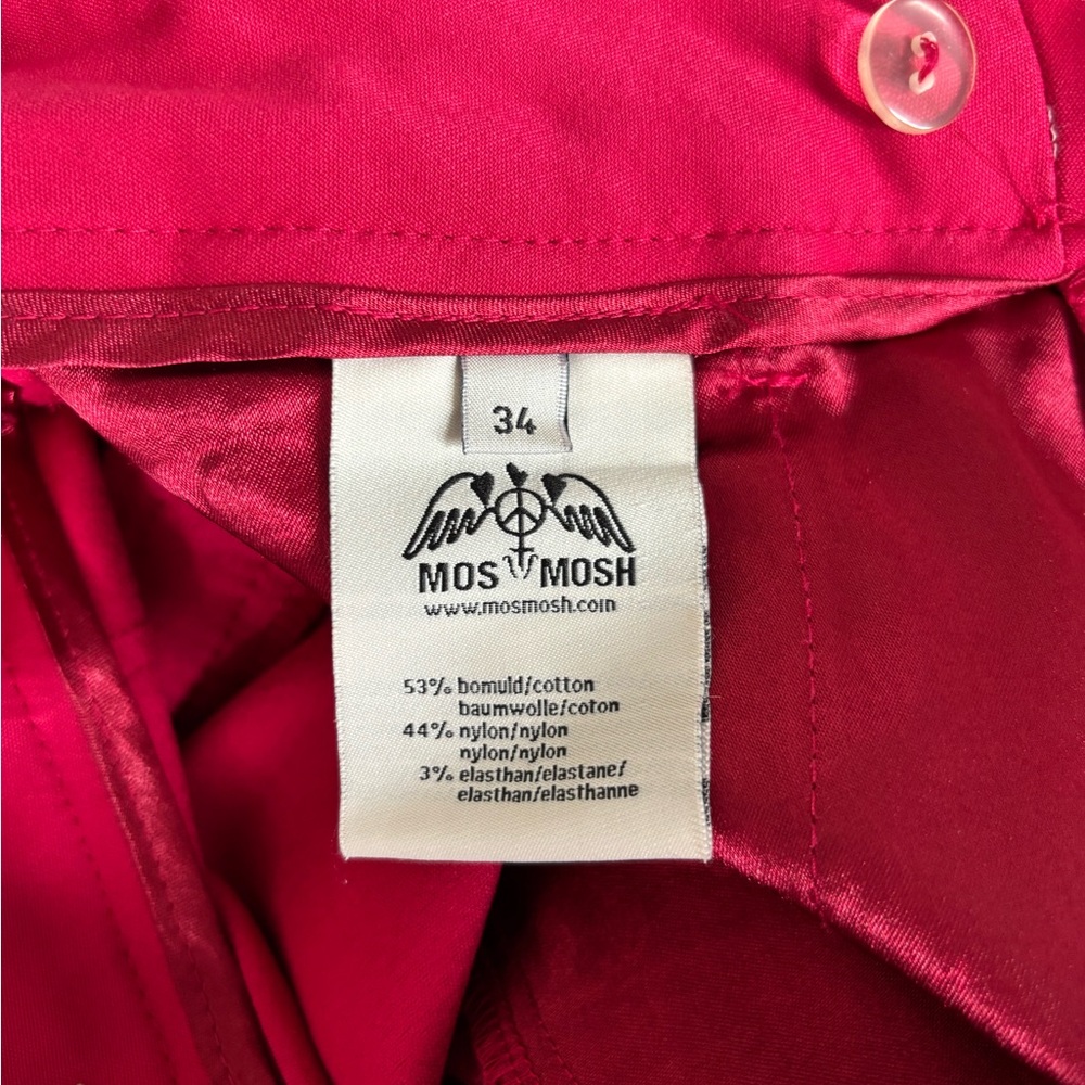 Mos Mosh Fuchsia Pants with Ankle Flare-Leg Design - Picture 4 of 13